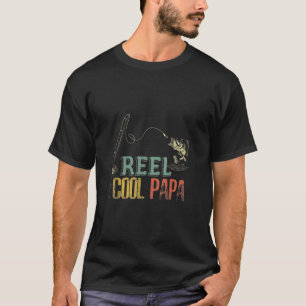T-shirt Mens Reel Cool Papa Pêche papa Cadeau Père Day
