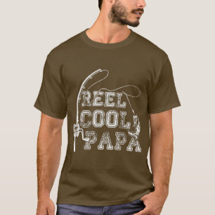 T-shirt Mens Reel Cool Papa Pêche s, Fun Fête des pères Fi