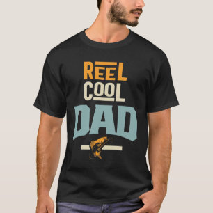 T-shirt Mens Reel Cool Papa Père grand-père Cadeaux Grandp