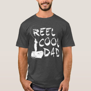 T-shirt Mens Reel Cool PapaFunny Pêche Papa 816 