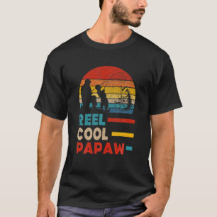 T-shirt Mens Reel Cool Papaw Pêcheur papa Père Day Gi