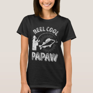 T-shirt Mens Reel Cool Papaw Shirt pêcheur Noël Gif