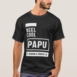 T-shirt Mens Reel Cool Papu Cadeau Père Grand-Père