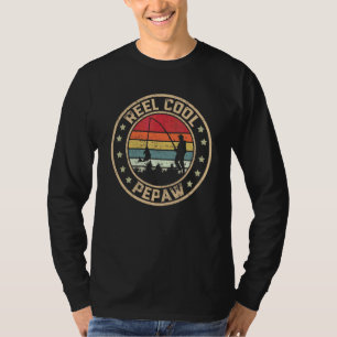 T-shirt Mens Reel Cool Pepaw Fisherman Fête des pères Pêch