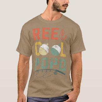 T-shirt Mens Reel Cool Popo Pêche s, Fun Fête des pères Fi