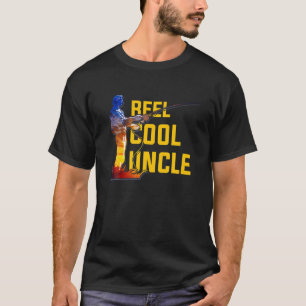 T-shirt Mens Reel Cool Poppa Pêche Père Grand Vint