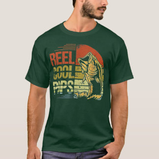 T-shirt Mens Reel Cool Pops Pêche grand-père papa père D