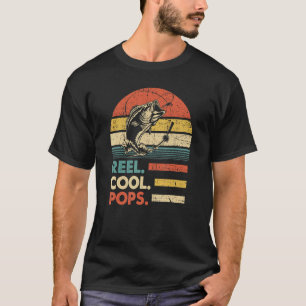 T-shirt Mens Reel Cool Pops Pêche Poisson Vintage 3