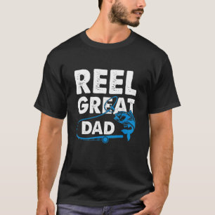 T-shirt Mens Reel Great Papa Fête des pères de pêche