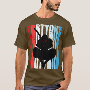 T-shirt Mens Retro 41e anniversaire pour Ninja Hommes Samu