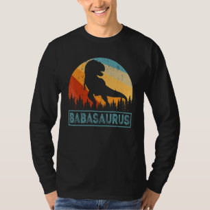 T-shirt Mens Retro Baba Saurus Vintage Famille Dinosaure P