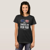 T-shirt Mens Retro Famille de Fêtes des pères Toutes Ameri (Devant entier)