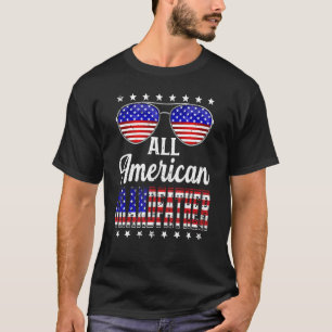 T-shirt Mens Retro Fête des pères All American Grand-père