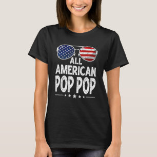 T-shirt Mens Retro Fête des pères Famille Tout American Po