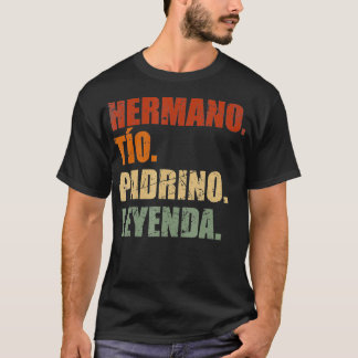 T-shirt Mens Retro Hermano À Padrino Leyenda Regalo Bapti