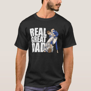T-shirt Mens Retro Jiu Jitsu Papa BJJ Hommes Père Vintage