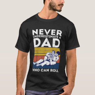 T-shirt Mens Retro Jiu Jitsu Papa BJJ Hommes Père Vintage