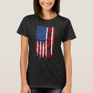 T-shirt Mens Retro Meilleur Papaw Jamais Us Drapeau Améric