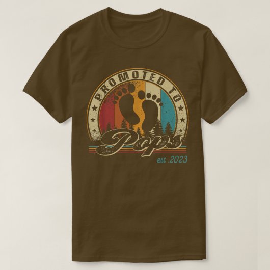 T-shirt Mens Retro promu à Pops Est 2023 Fa première fois (Design devant)