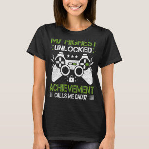 T-shirt Mens Retro Style jeu vidéo Jeu Gamer Daddy Père