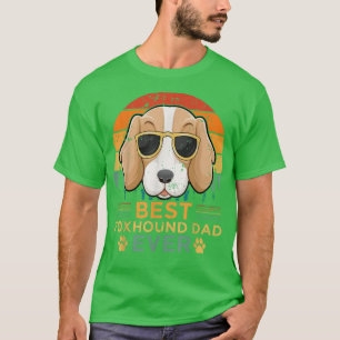 T-shirt Mens Retro Style Meilleur Fohound Papa Jamais père