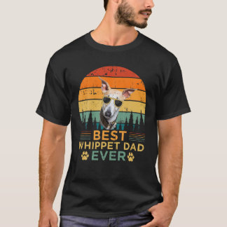 T-shirt Mens Retro Style Meilleur Whippet Papa Jamais Da P