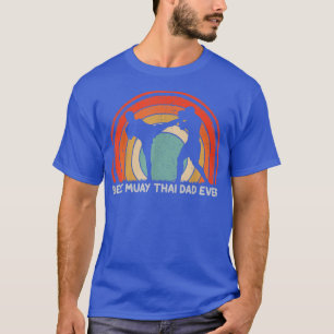 T-shirt Mens Retro Style Vintage Best Muay Thai Papa Ever 