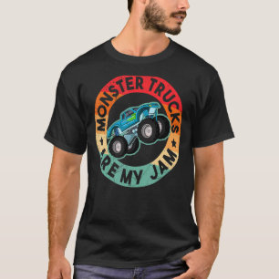 T-shirt Mens Retro Sunset Vintage Monster Truck are My Jam