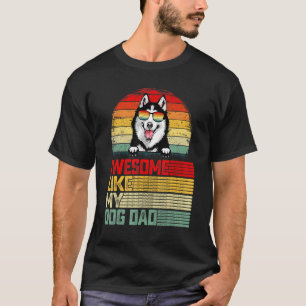 T-shirt Mens Retro Vintage Awesome Comme Mon Husky Sibérie