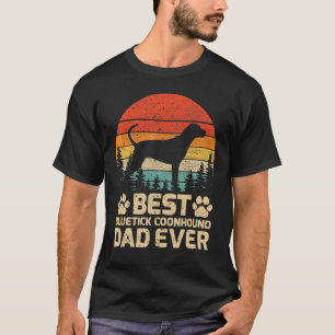 T-shirt Mens Retro Vintage Best Bluetick Coonhound Papa Ev