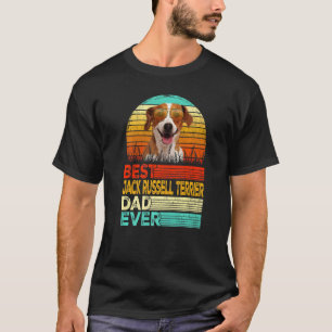 T-shirt Mens Retro Vintage Best Jack Russell Terrier Papa