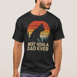 T-shirt Mens Retro Vintage Best Koala Papa Jamais Da Père