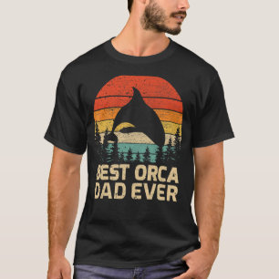 T-shirt Mens Retro Vintage Best Orca Papa Jamais Fête des