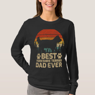 T-shirt Mens Retro Vintage Best Yorkshire Terrier Papa Jam