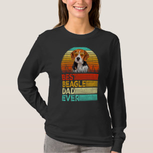 T-shirt Mens Retro Vintage Meilleur Beagle Papa Jamais Pèr