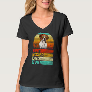 T-shirt Mens Retro Vintage Meilleur Boxer Papa Jamais Fête