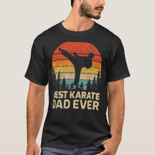 T-shirt Mens Retro Vintage meilleur karaté papa jamais pèr