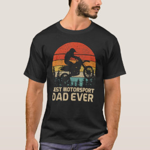 T-shirt Mens Retro Vintage Meilleur Motorsport Papa Jamais