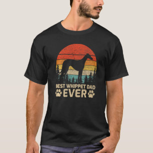 T-shirt Mens Retro Vintage Meilleur Whippet Papa Jamais Pè