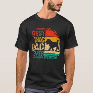 T-shirt Mens Retro Vintage Sunset Meilleur Chien Maltais P