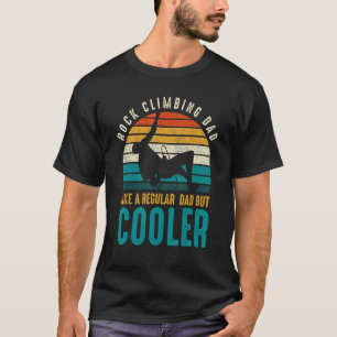 T-shirt Mens Rock Escalade Papa Comme Un Père Régulier Mai