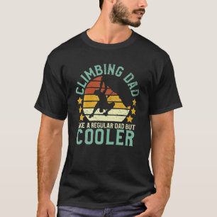 T-shirt Mens Rock Escalade Papa Mountain Climber Funny