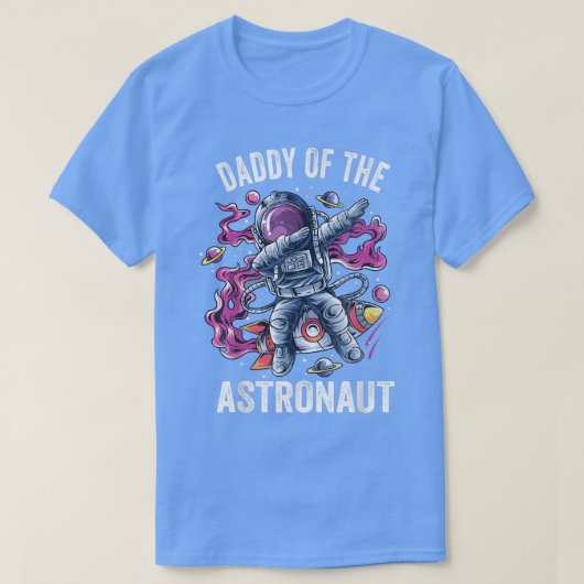 T-shirt Mens Rocket Father Dad Daddy Man FaAstronaut (Design devant)