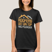T-shirt Mens Roofer Mens Roofing  Roofer (Devant)
