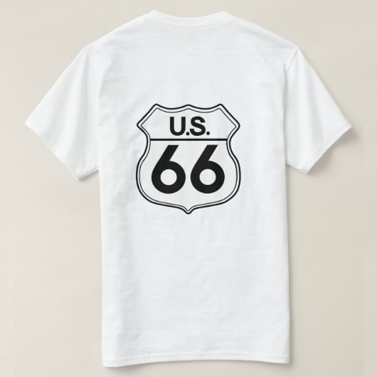 T-shirt Mens Route 66 (Design dos)