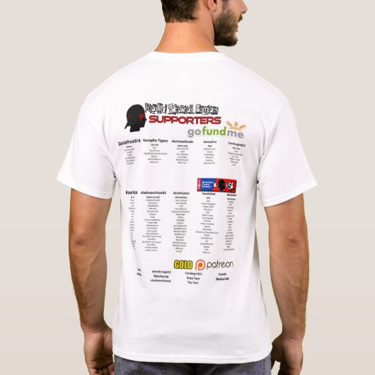 T-shirt Mens RSG #stustrong ACS Charity Run (Dos)