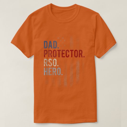 T-shirt Mens RSO Dad Men's Hero Protector Father's Day  (Design devant)