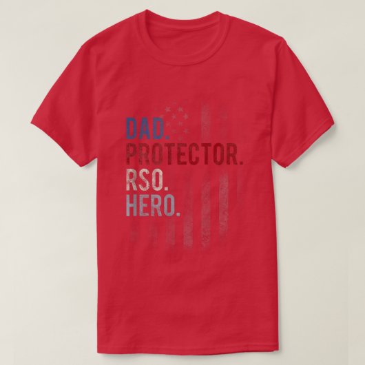 T-shirt Mens RSO Dad Men's Hero Protector Father's Day  (Design devant)