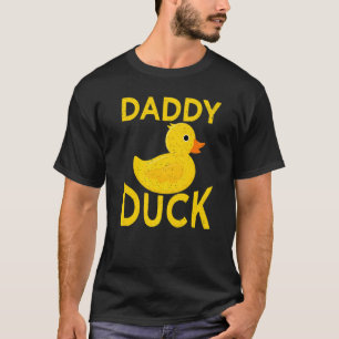 T-shirt Mens Rubber Duckling Canards Papa Papa Papa Daddy