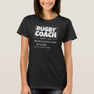 T-shirt Mens Rugby Coach Définition Coachs Sports